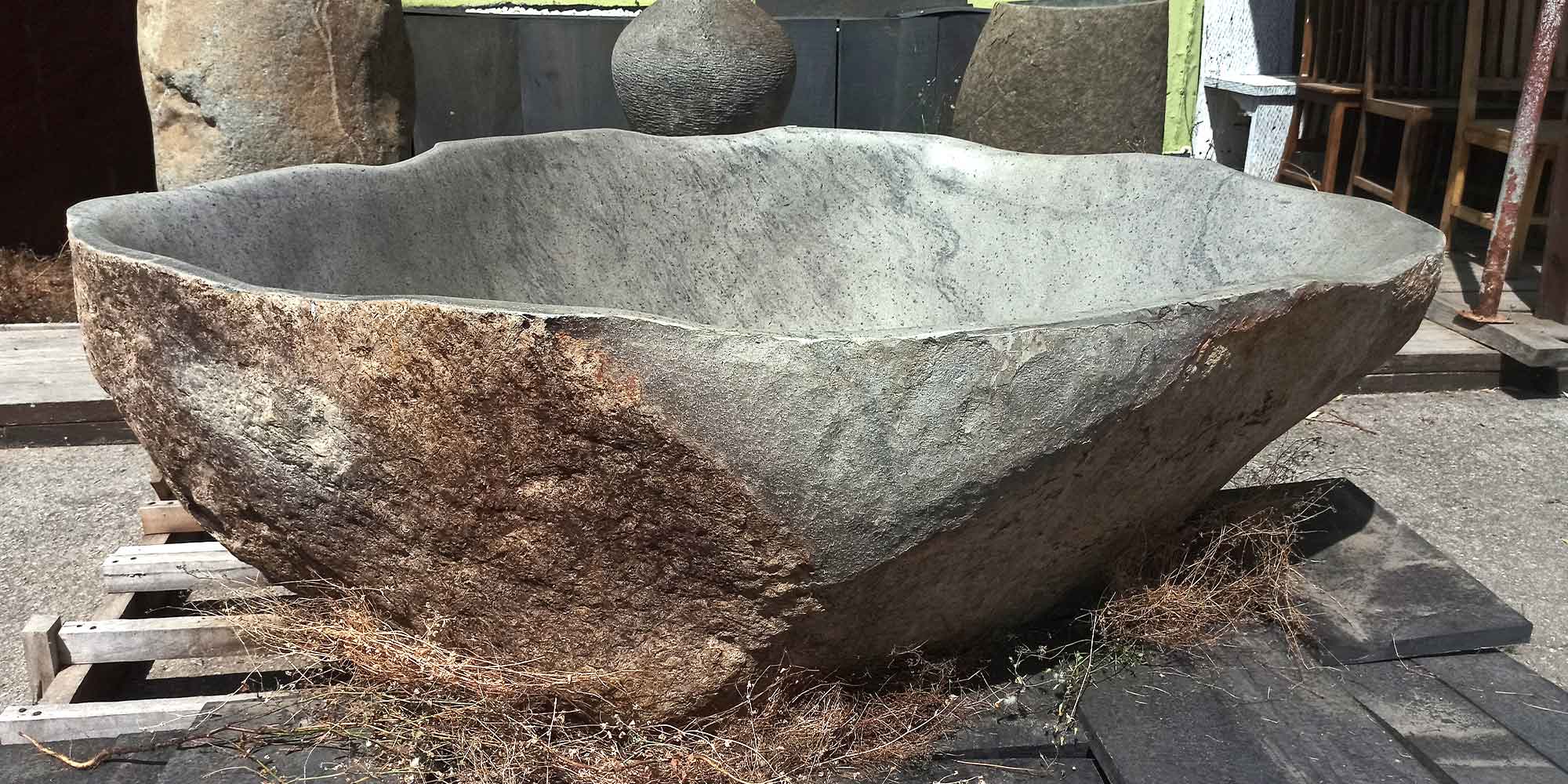 banera de piedra vintage