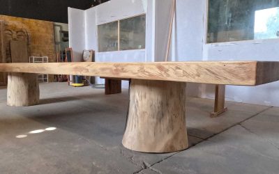 Mesa Tronco Madera