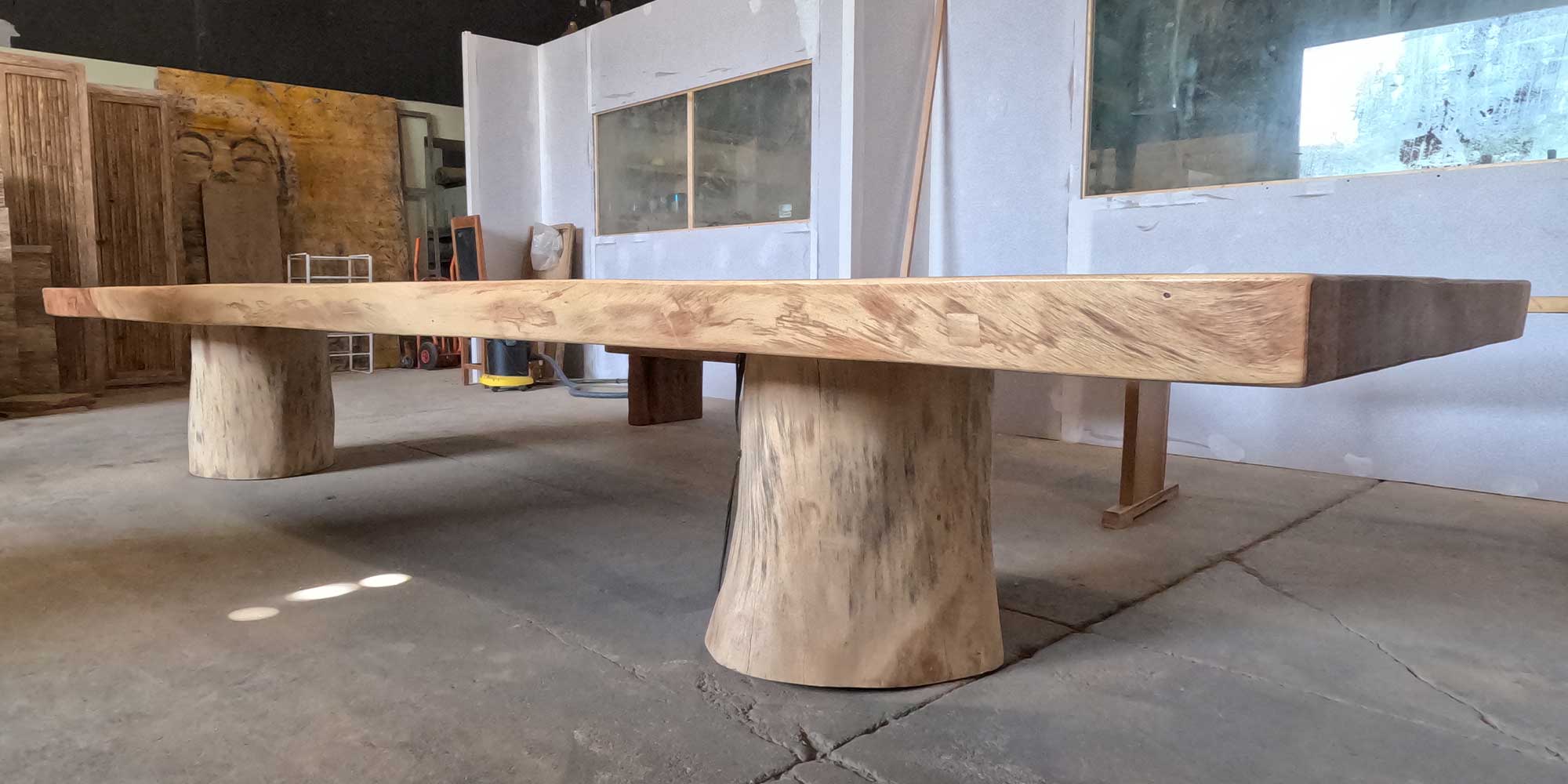 mesa madera tronco